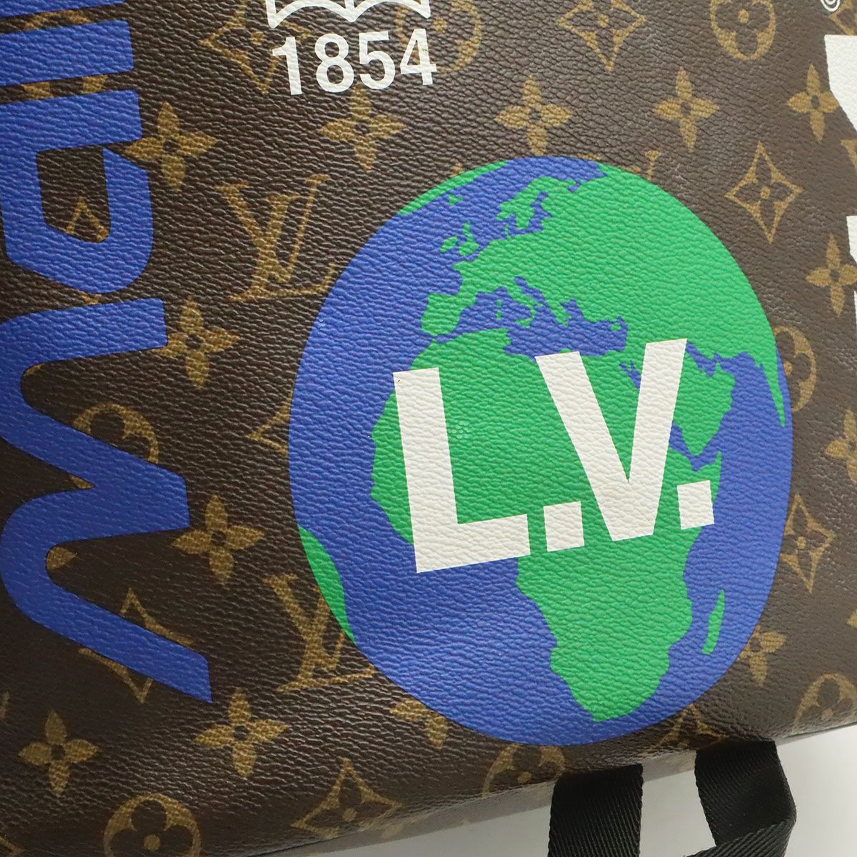 Louis Vuitton Monogram Logo Story Chalk Backpack Drawstring — view 9