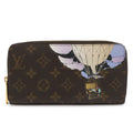 Louis Vuitton Monogram Zippy Wallet Zip Around Balloon Print Turcoise Mint Blue