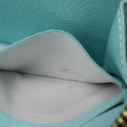Louis Vuitton Monogram Zippy Wallet Zip Around Balloon Print Turcoise Mint Blue — view 6