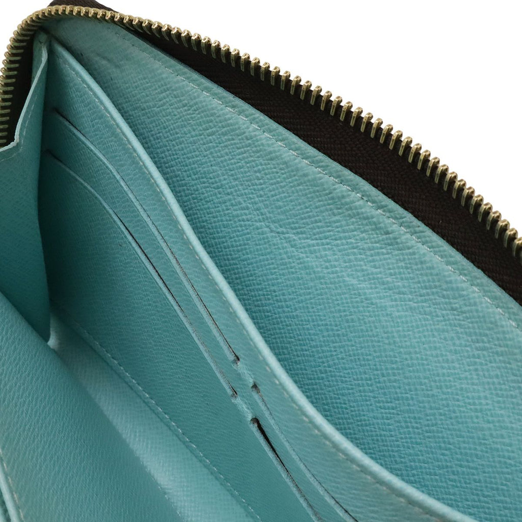 Louis Vuitton Monogram Zippy Wallet Zip Around Balloon Print Turcoise Mint Blue — view 9
