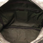 Gucci GG Supreme Interlocking Shoulder Bag 2-Way Leather Khaki Beige Dark Brown — view 7
