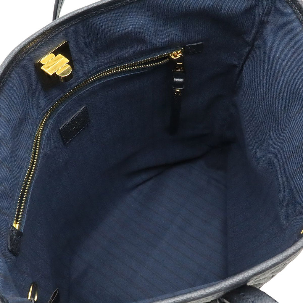 Louis Vuitton Monogram Empreinte Citadine PM Tote Shoulder Bag Infini Navy — view 6