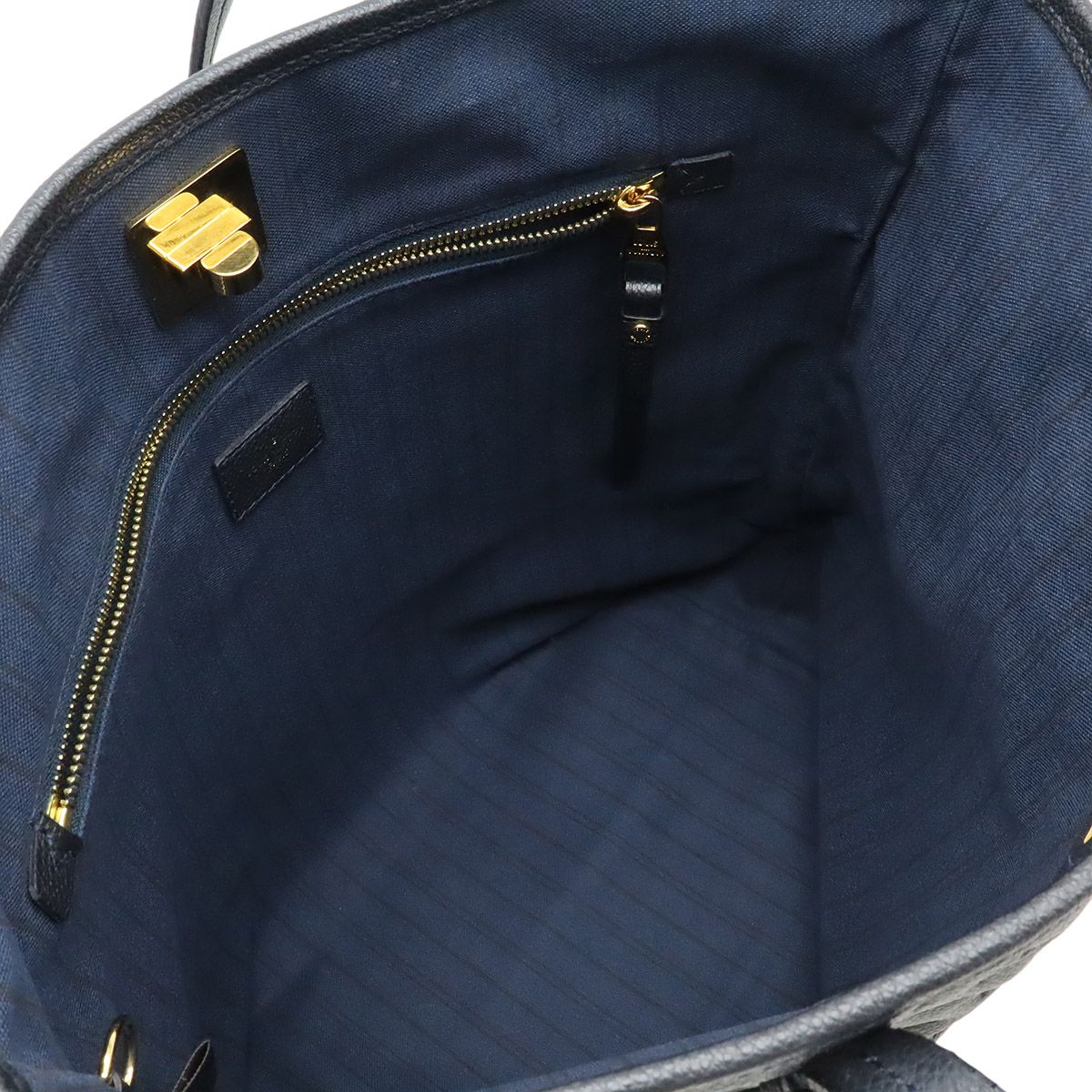 Louis Vuitton Monogram Empreinte Citadine PM Tote Shoulder Bag Infini Navy — view 6