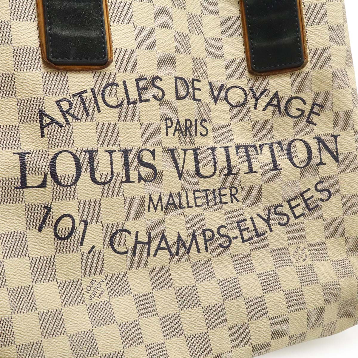 Louis Vuitton Damier Azur Plan Soleil Cabas PM Tote Shoulder — view 9