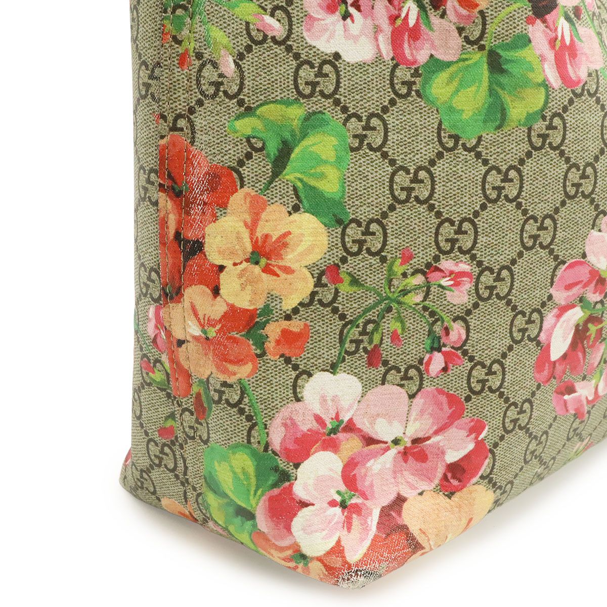 Gucci GG Blue Mus Supreme Flower Floral Pattern Reversible Tote Shoulder — view 7