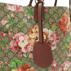 Gucci GG Blue Mus Supreme Flower Floral Pattern Reversible Tote Shoulder — view 8