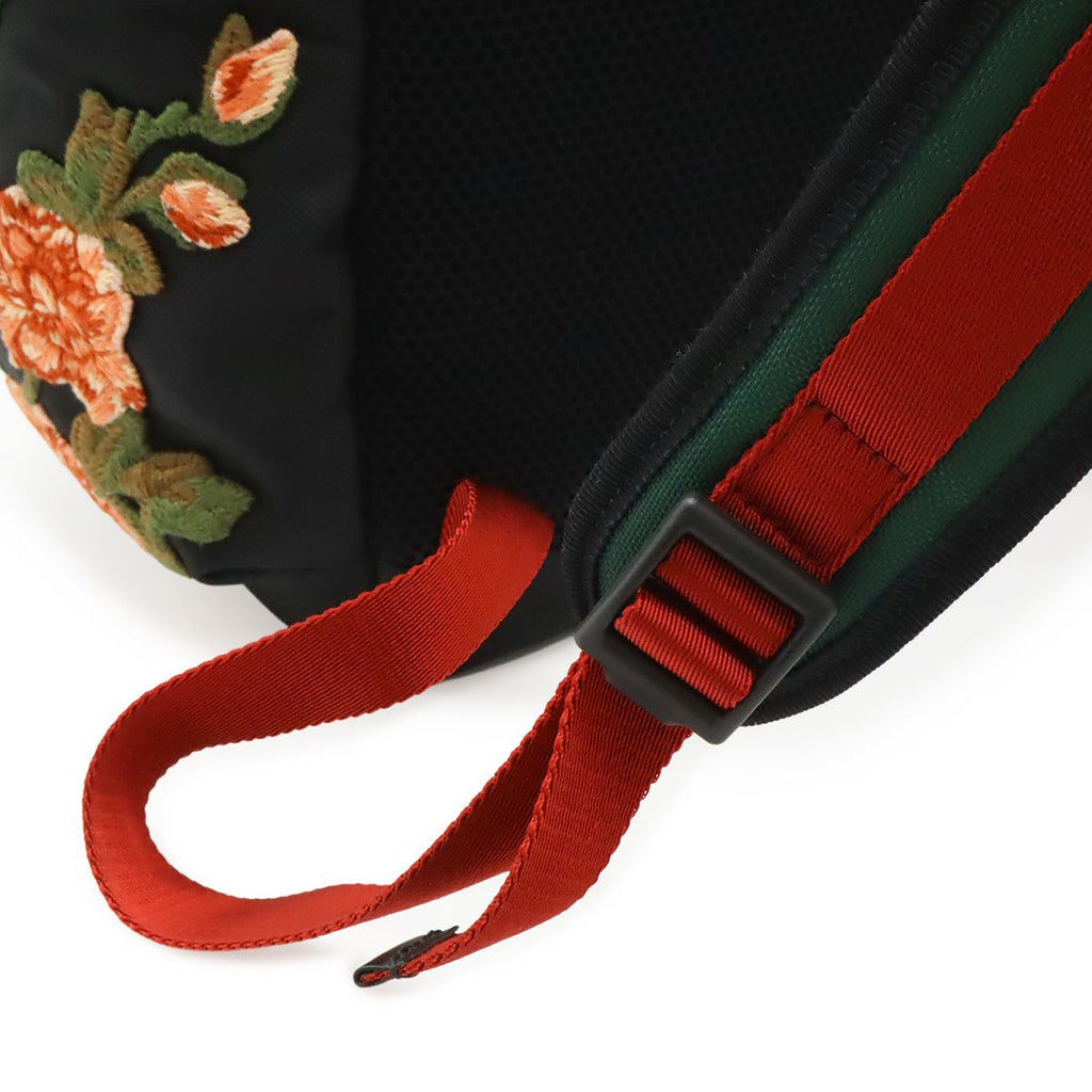 Gucci Embroidery Tiger Web Line Sherry Backpack Nylon Black — view 5