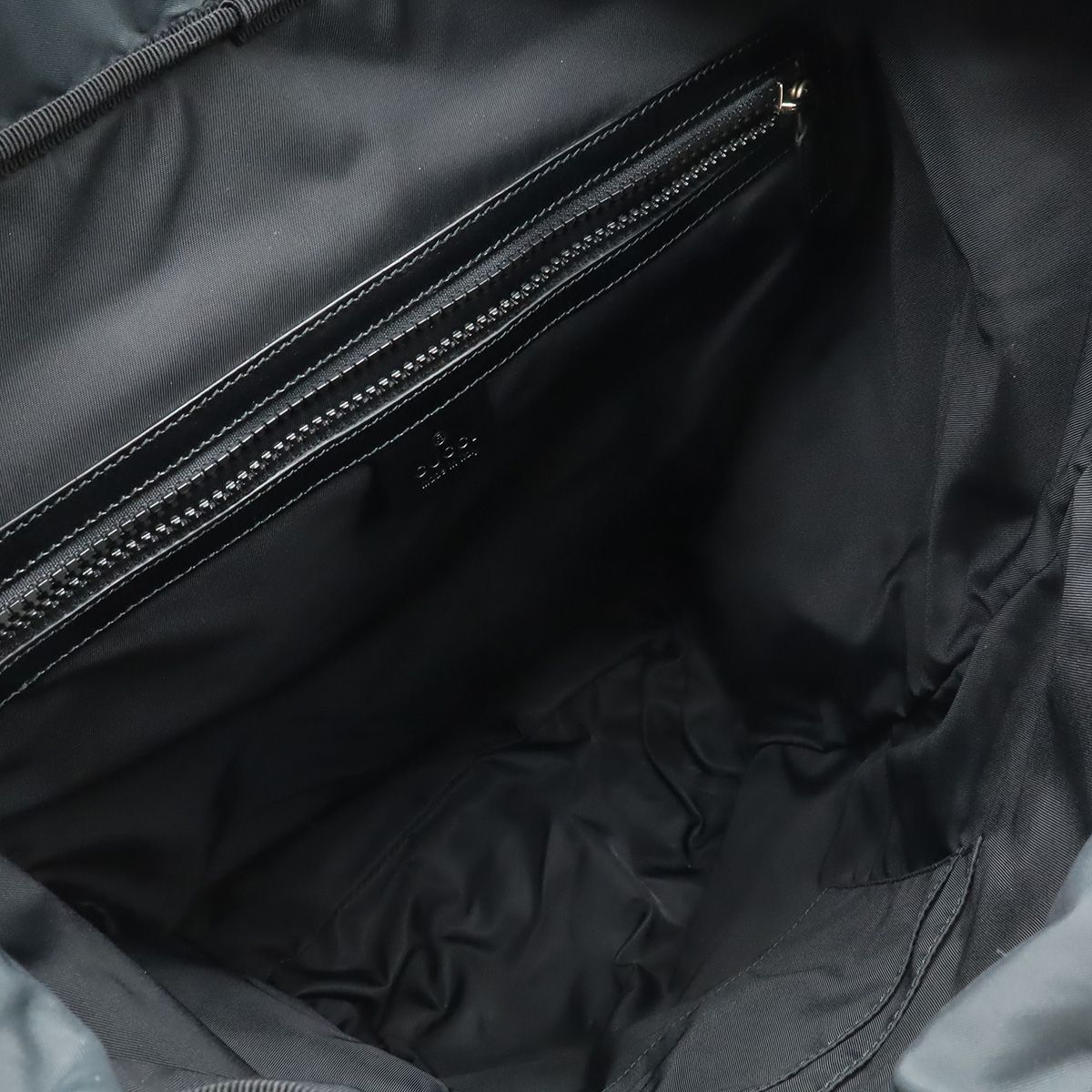 Gucci Embroidery Tiger Web Line Sherry Backpack Nylon Black — view 7