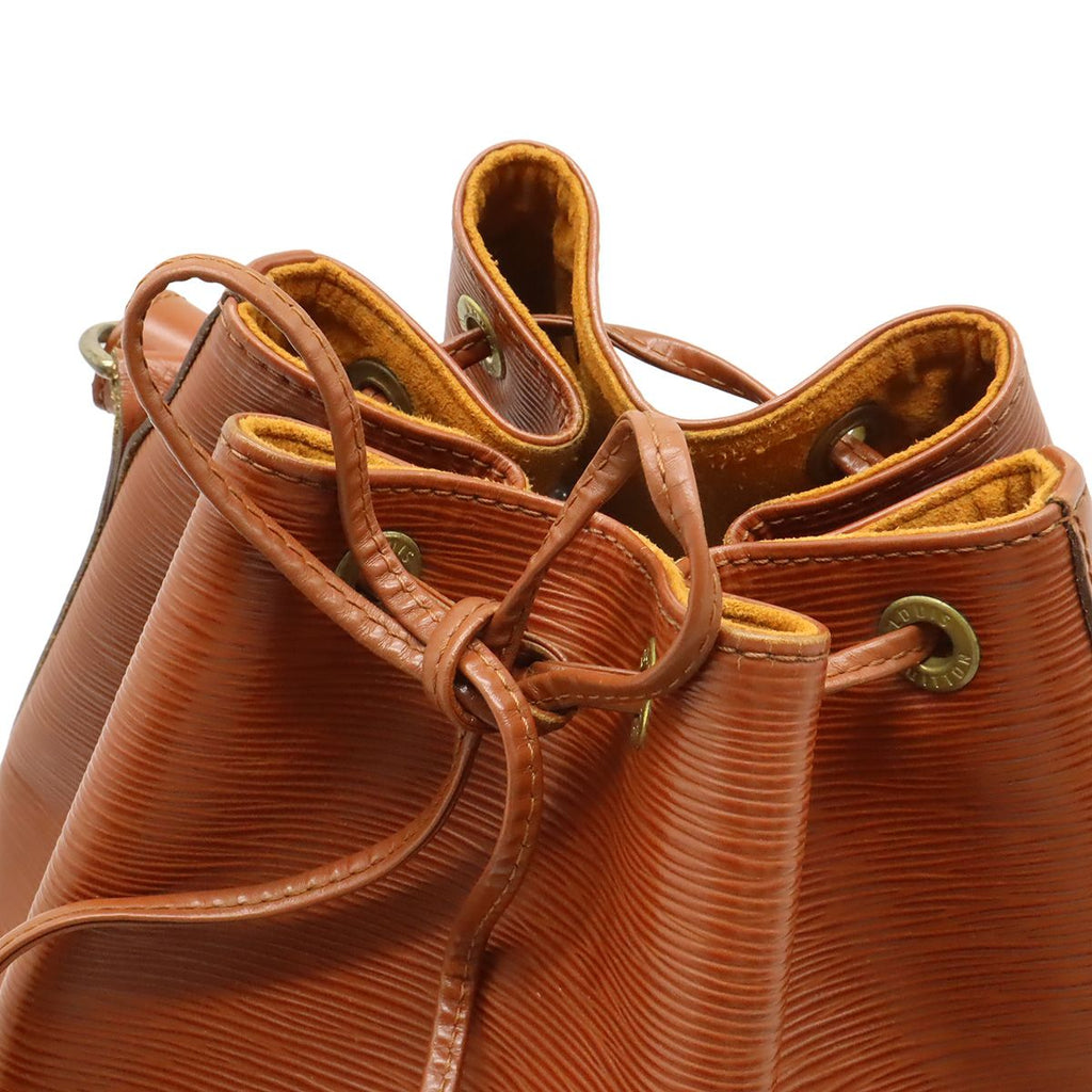 Louis Vuitton Epi Noe Drawstring Shoulder Bag Leather Kenya Brown — view 4
