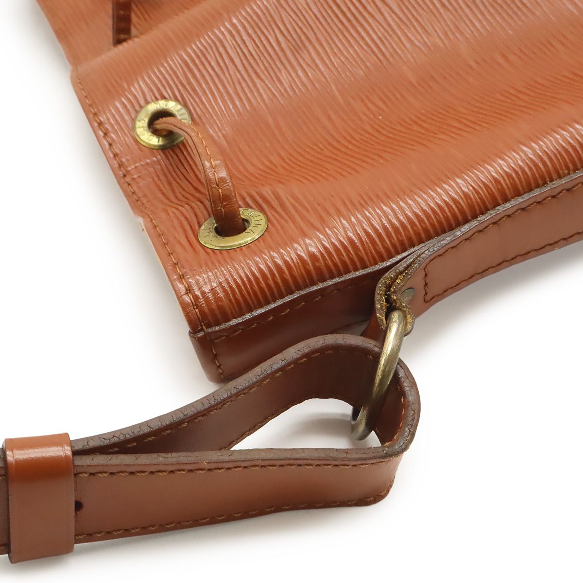 Louis Vuitton Epi Noe Drawstring Shoulder Bag Leather Kenya Brown — view 8