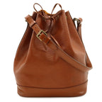 Louis Vuitton Epi Noe Drawstring Shoulder Bag Leather Kenya Brown