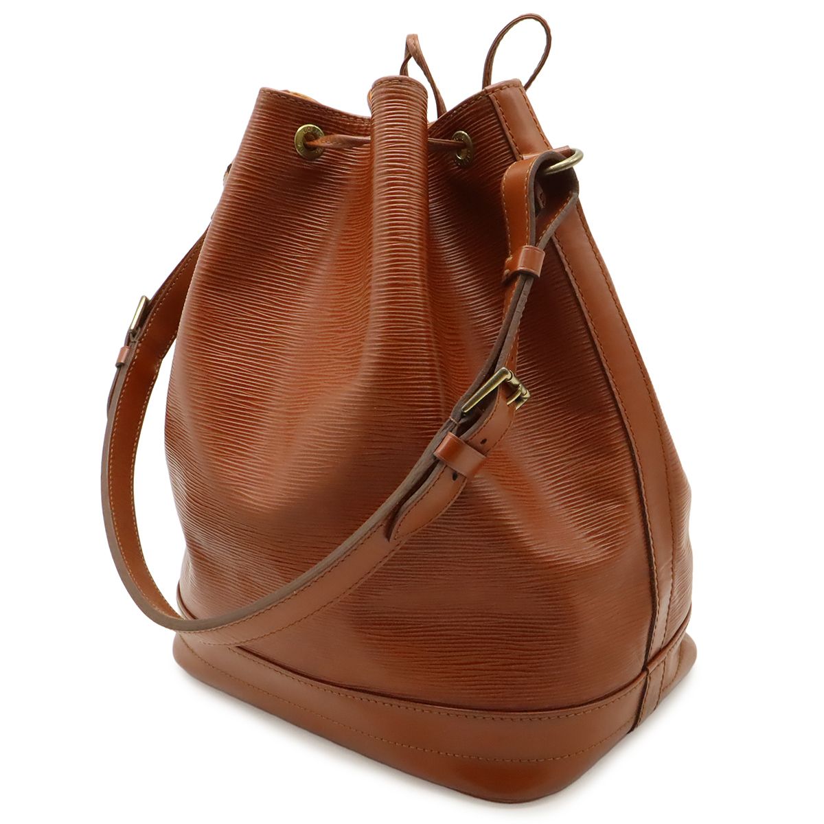 Louis Vuitton Epi Noe Drawstring Shoulder Bag Leather Kenya Brown — view 2