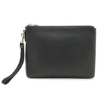 Gucci Cosmopolis Clutch Leather Black Silver