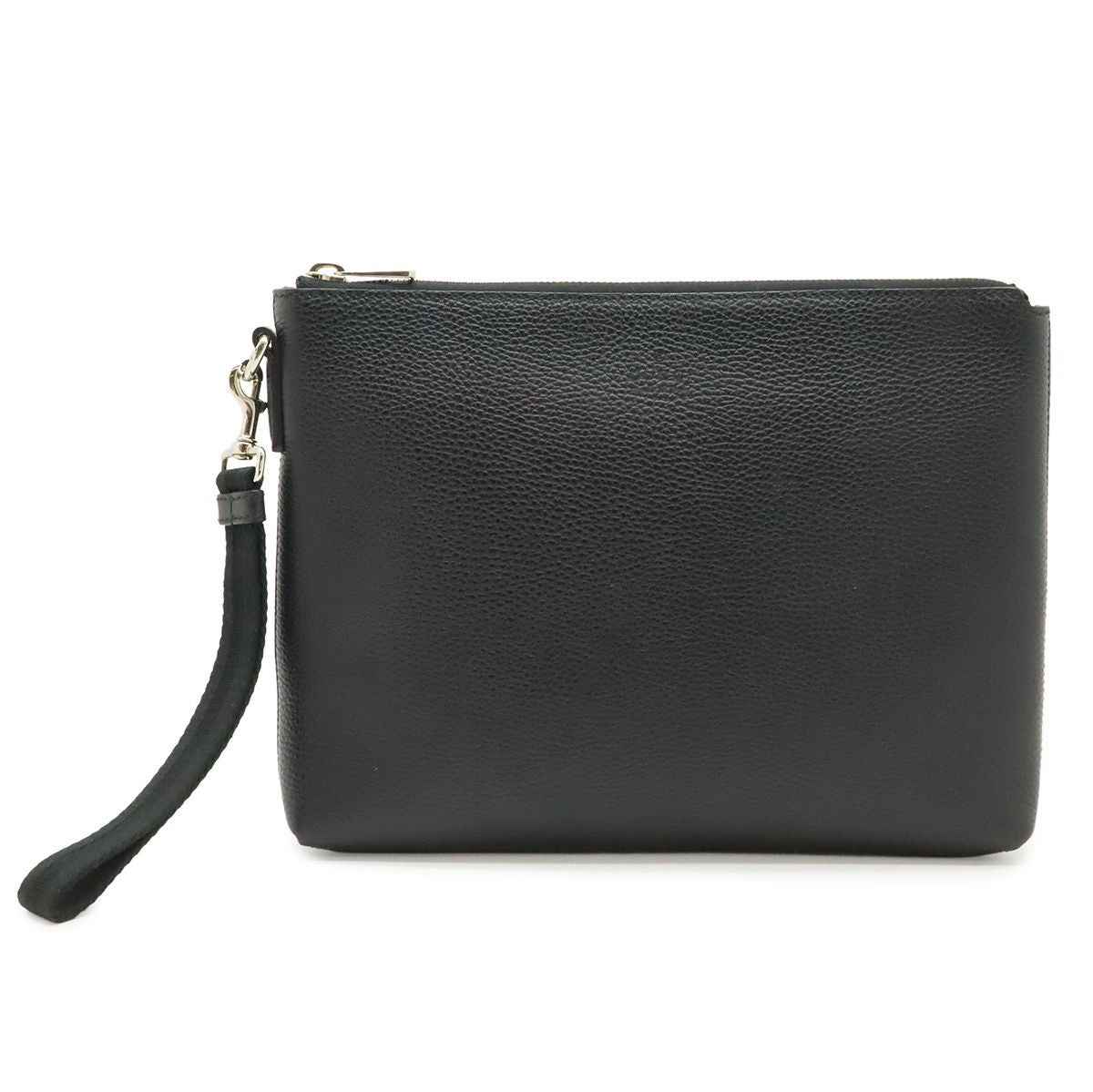 Gucci Cosmopolis Clutch Leather Black Silver