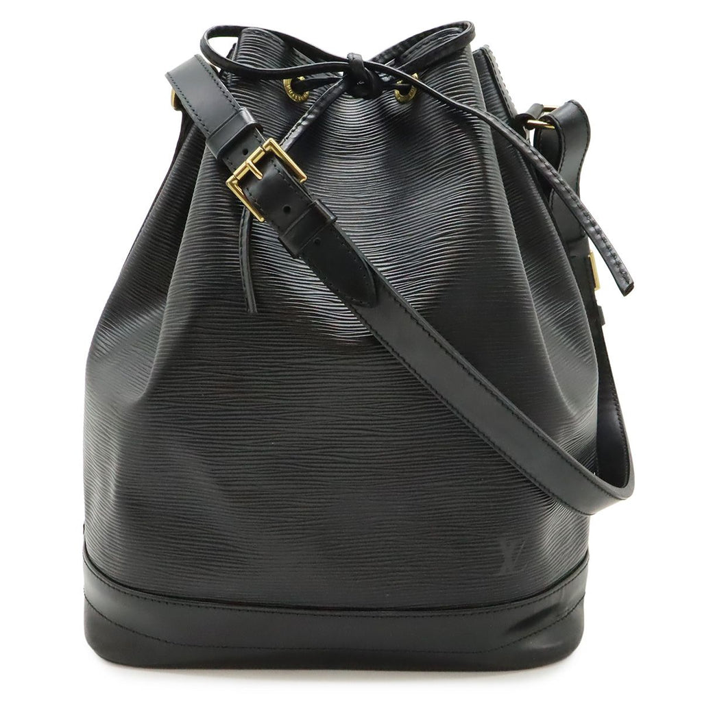 Louis Vuitton Epi Noe Shoulder Bag Drawstring Noir Black Gold