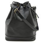 Louis Vuitton Epi Noe Shoulder Bag Drawstring Noir Black Gold