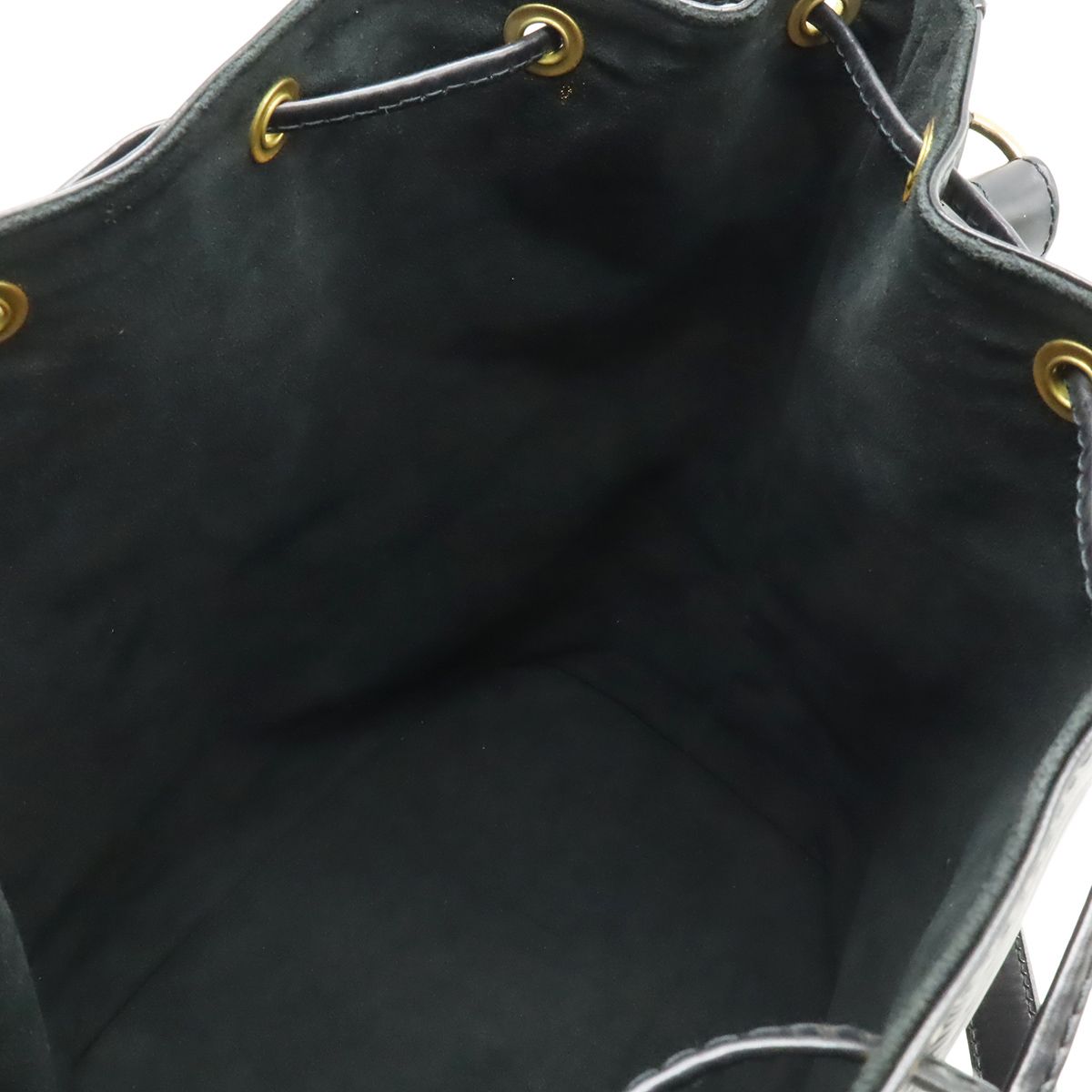 Louis Vuitton Epi Noe Shoulder Bag Drawstring Noir Black Gold — view 5