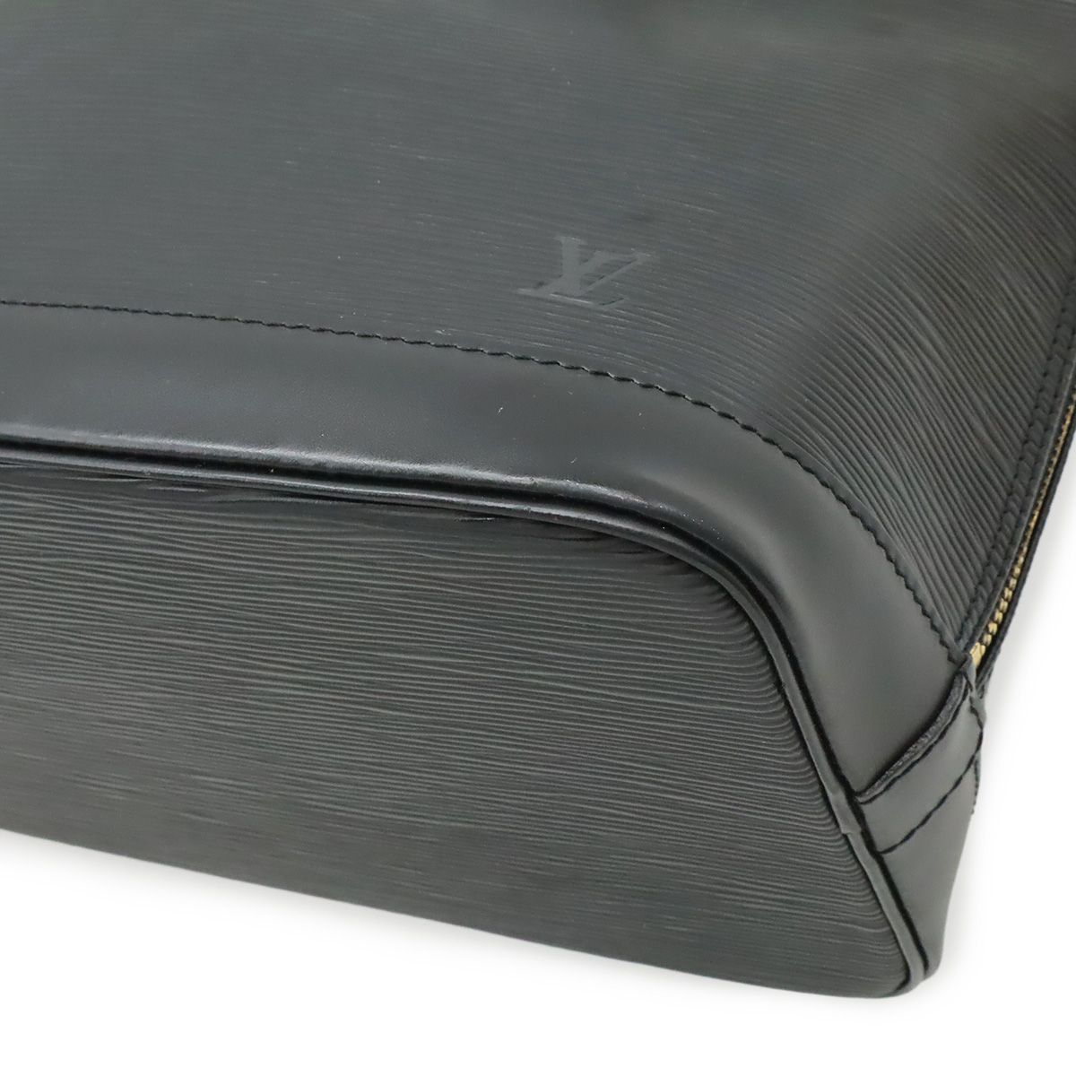 Louis Vuitton Epi Alma Handbag Leather Noir Black Gold — view 3