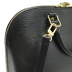 Louis Vuitton Epi Alma Handbag Leather Noir Black Gold — view 4