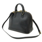 Louis Vuitton Epi Alma Handbag Leather Noir Black Gold — view 2