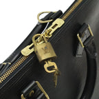 Louis Vuitton Epi Alma Handbag Leather Noir Black Gold — view 7