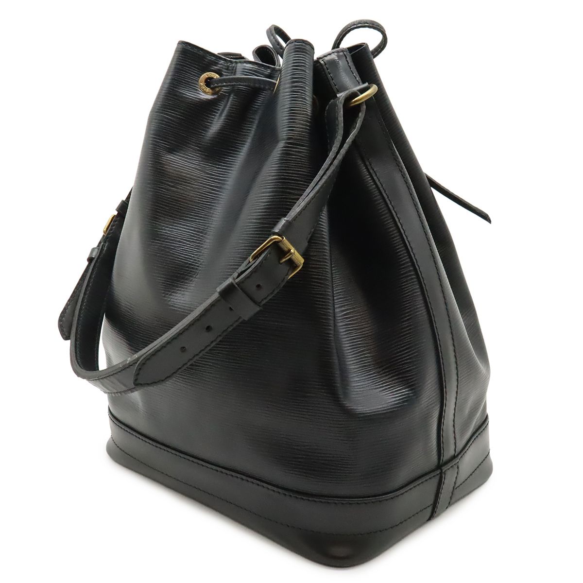 Louis Vuitton Epi Noe Shoulder Bag Drawstring Noir Black Gold — view 2