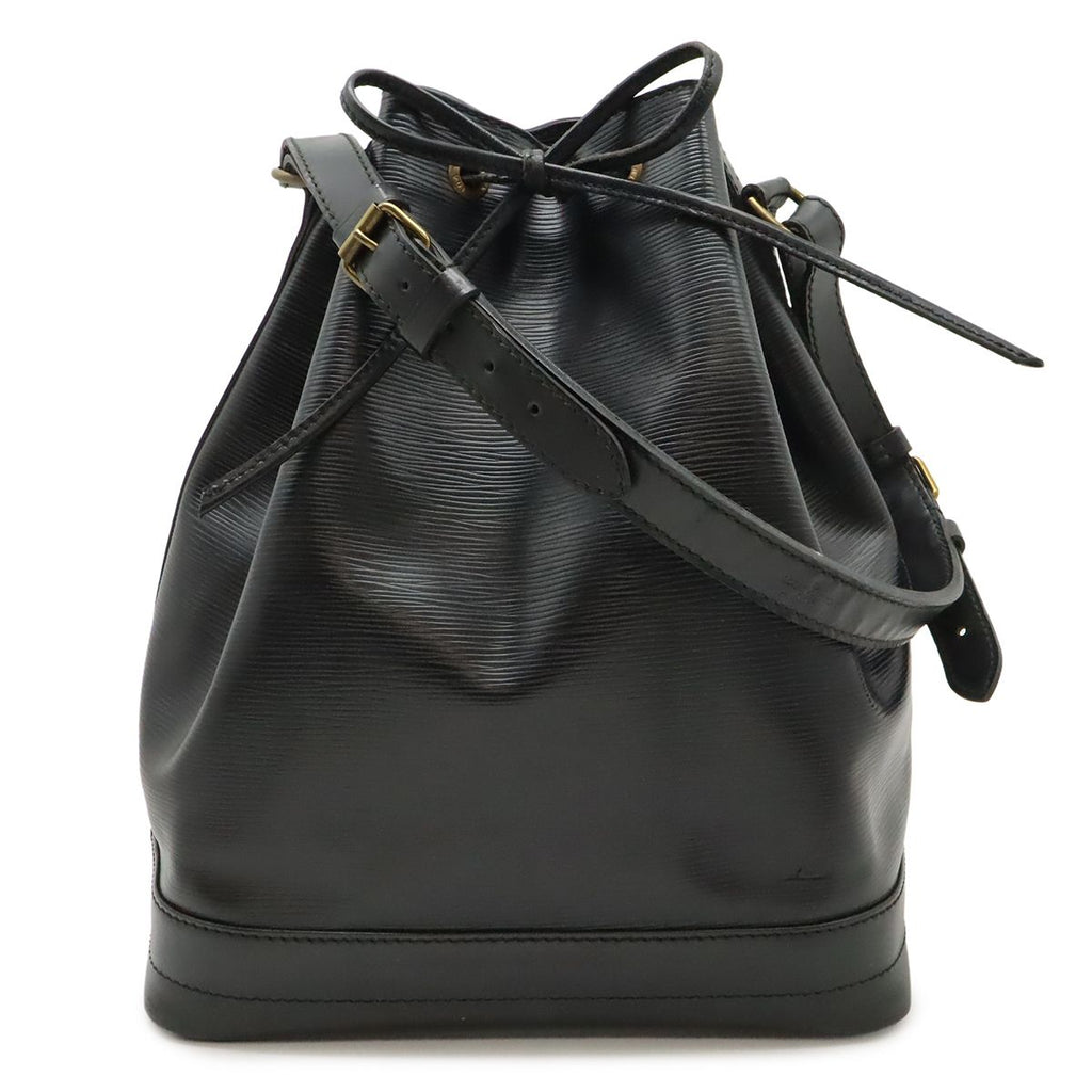 Louis Vuitton Epi Noe Shoulder Bag Drawstring Noir Black Gold