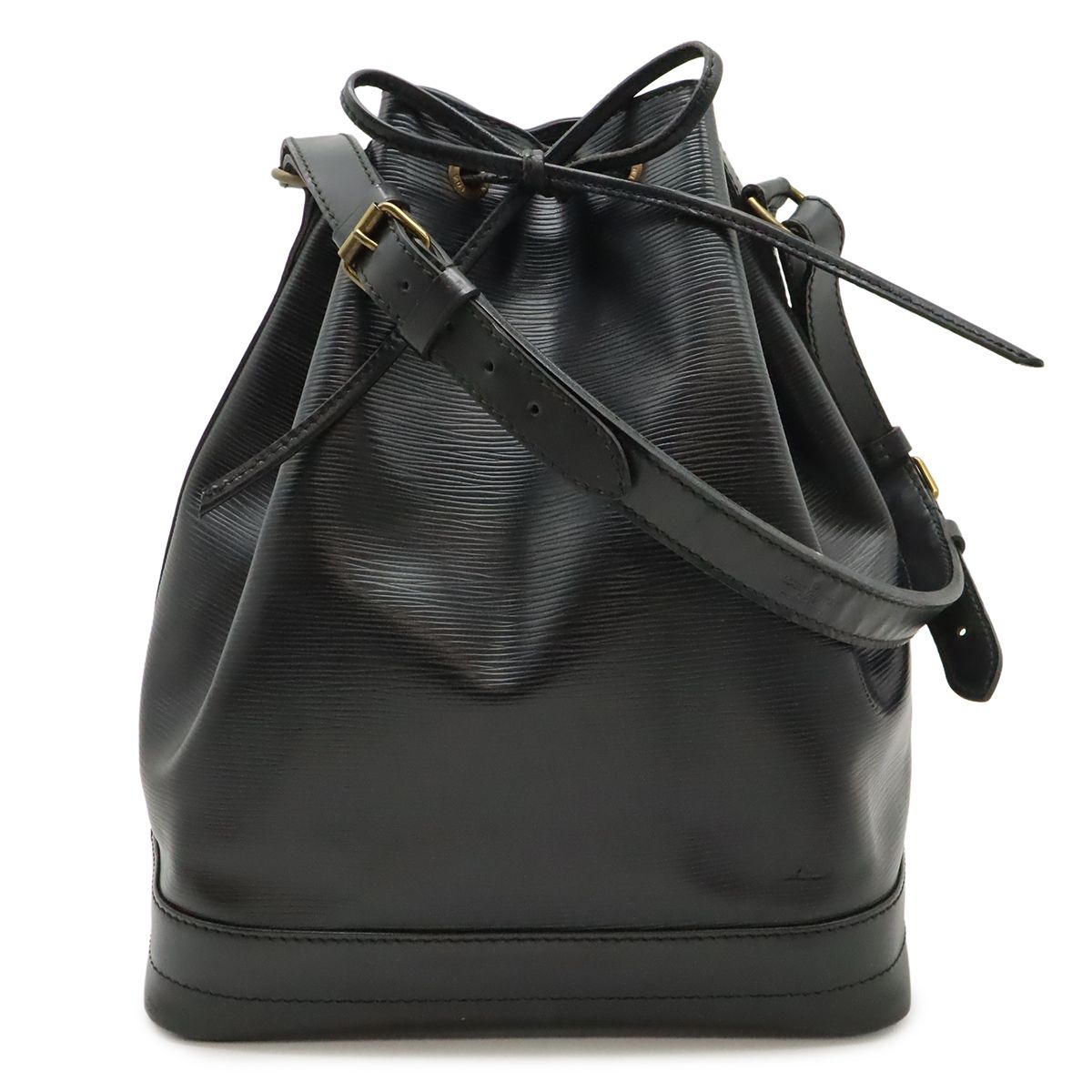 Louis Vuitton Epi Noe Shoulder Bag Drawstring Noir Black Gold