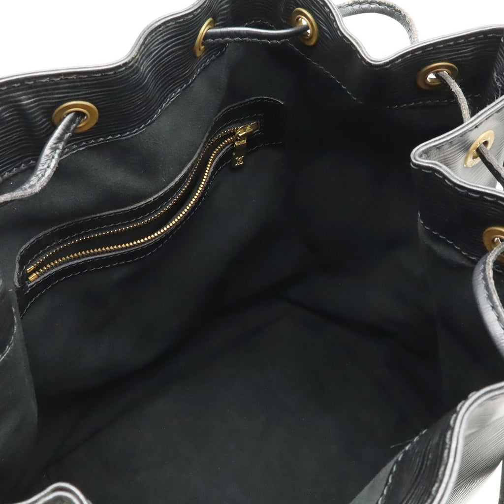 Louis Vuitton Epi Noe Shoulder Bag Drawstring Noir Black Gold — view 5