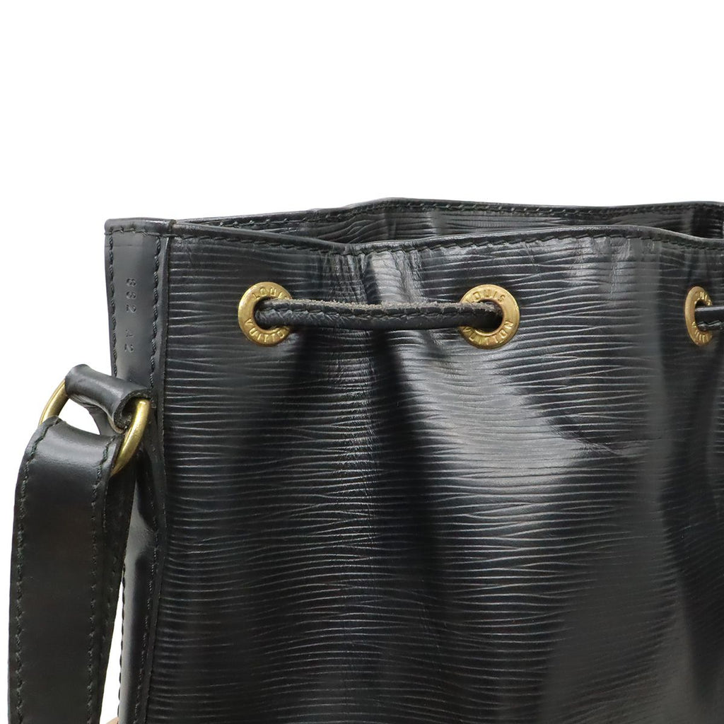 Louis Vuitton Epi Noe Shoulder Bag Drawstring Noir Black Gold — view 7