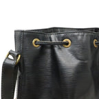 Louis Vuitton Epi Noe Shoulder Bag Drawstring Noir Black Gold — view 7