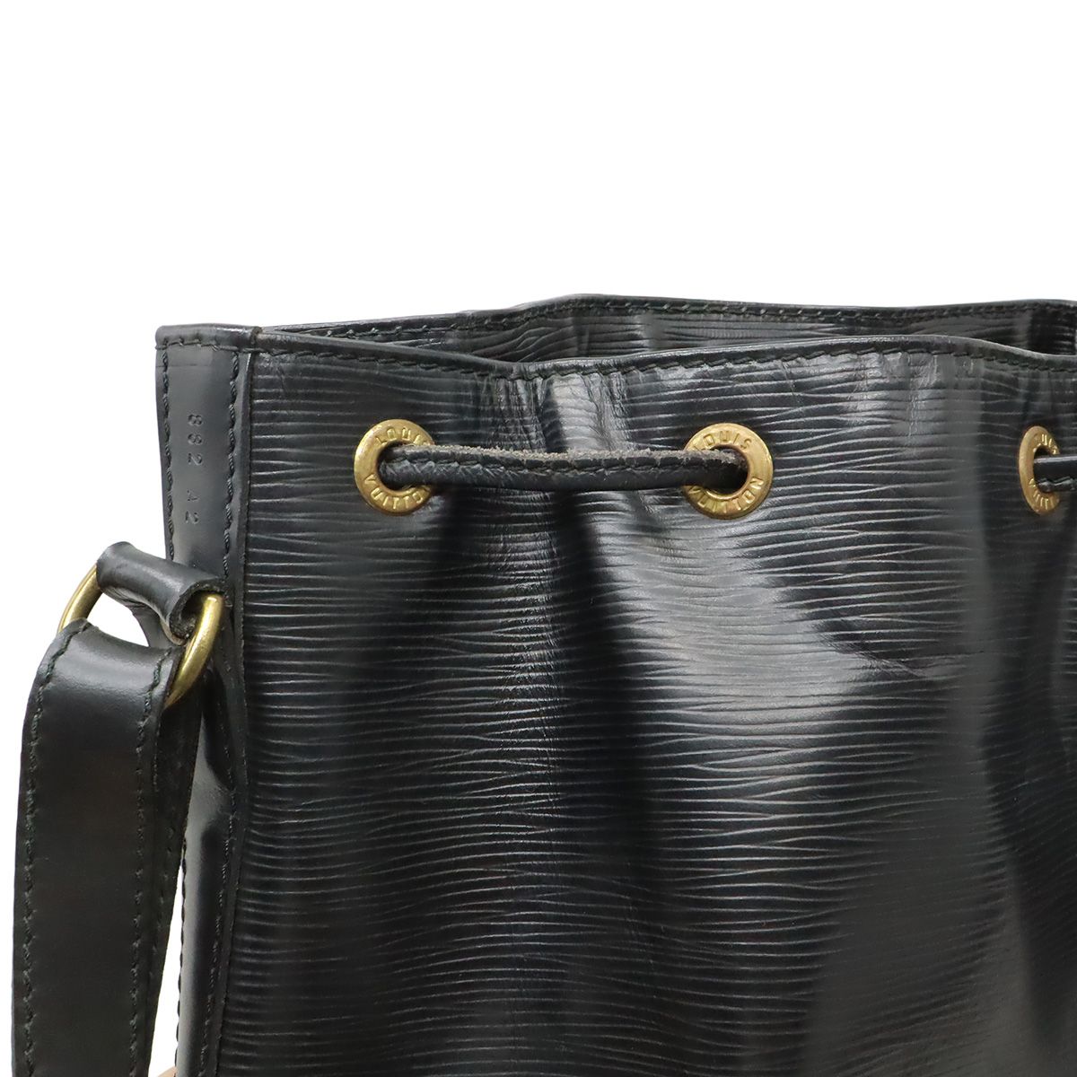 Louis Vuitton Epi Noe Shoulder Bag Drawstring Noir Black Gold — view 7