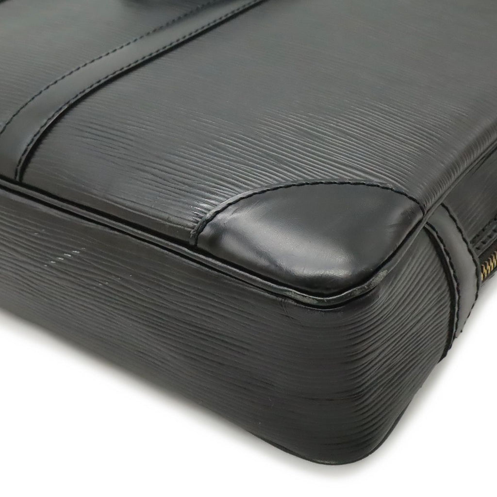 Louis Vuitton Epi Porte Document Voyage Purse Business Briefcase Noir Black — view 3