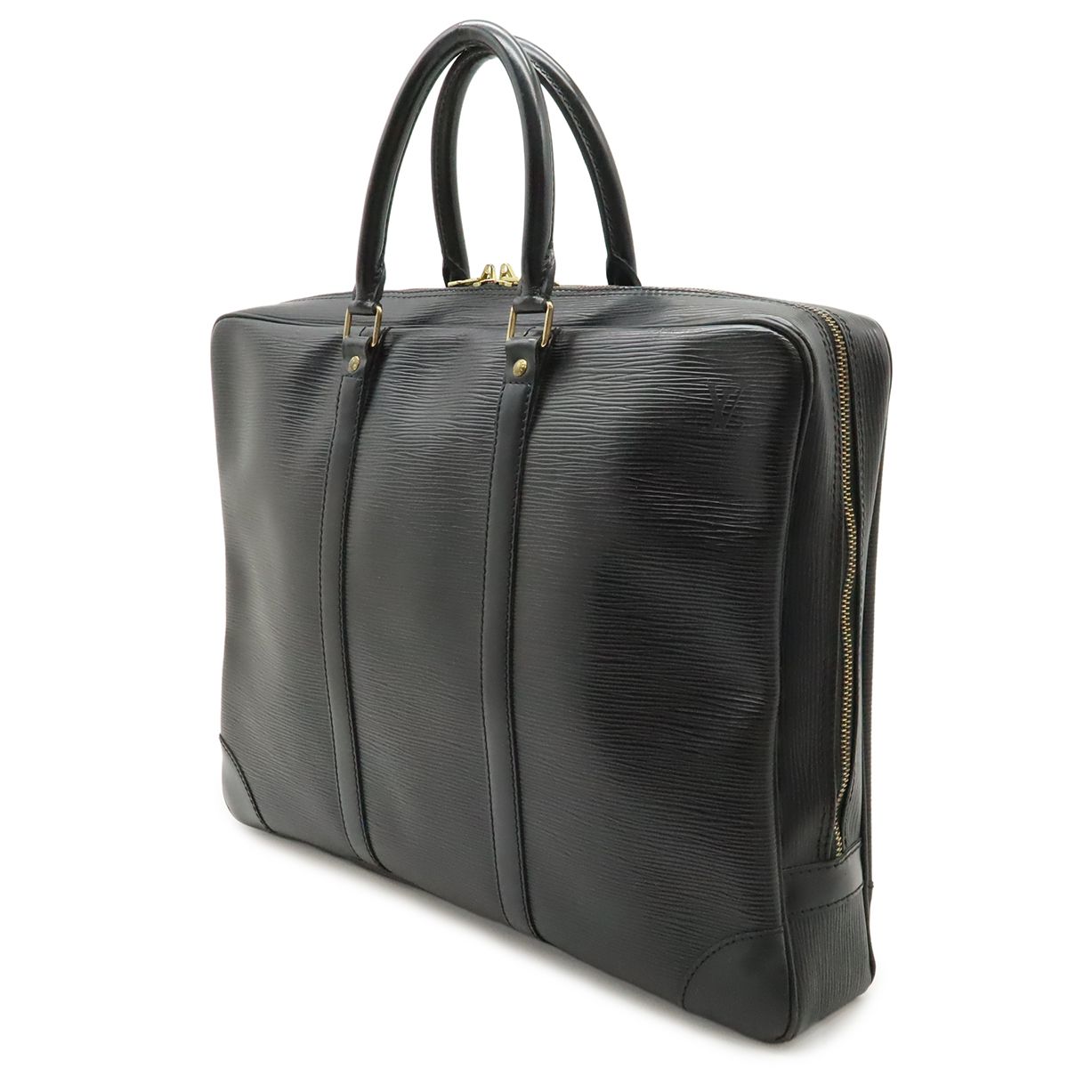 Louis Vuitton Epi Porte Document Voyage Purse Business Briefcase Noir Black — view 2