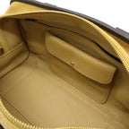 Loewe Amazona 28 Anagram Mini Boston Bag Suede Leather Beige Dark Brown Gold — view 6