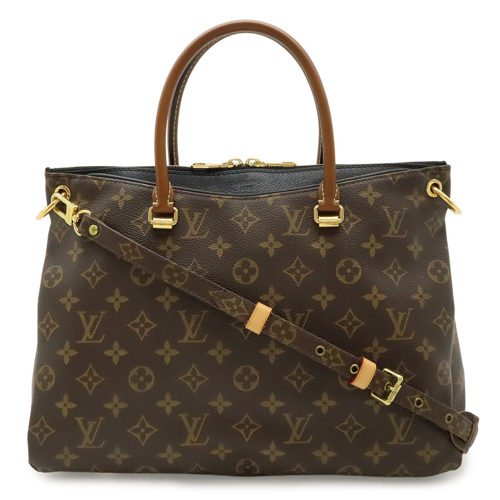 Louis Vuitton Monogram Pallas 2-Way Shoulder Bag Semi Noir Black