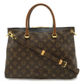 Louis Vuitton Monogram Pallas 2-Way Shoulder Bag Semi Noir Black