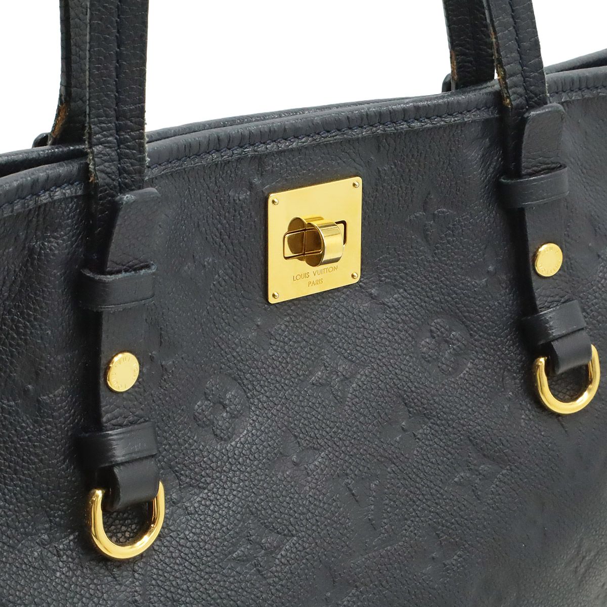 Louis Vuitton Monogram Empreinte Citadine PM Tote Shoulder Bag Infini Navy — view 8