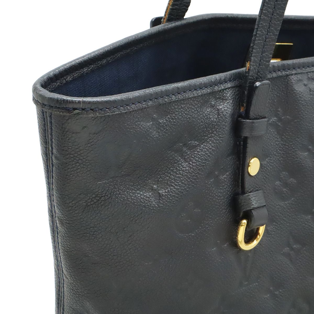 Louis Vuitton Monogram Empreinte Citadine PM Tote Shoulder Bag Infini Navy — view 4