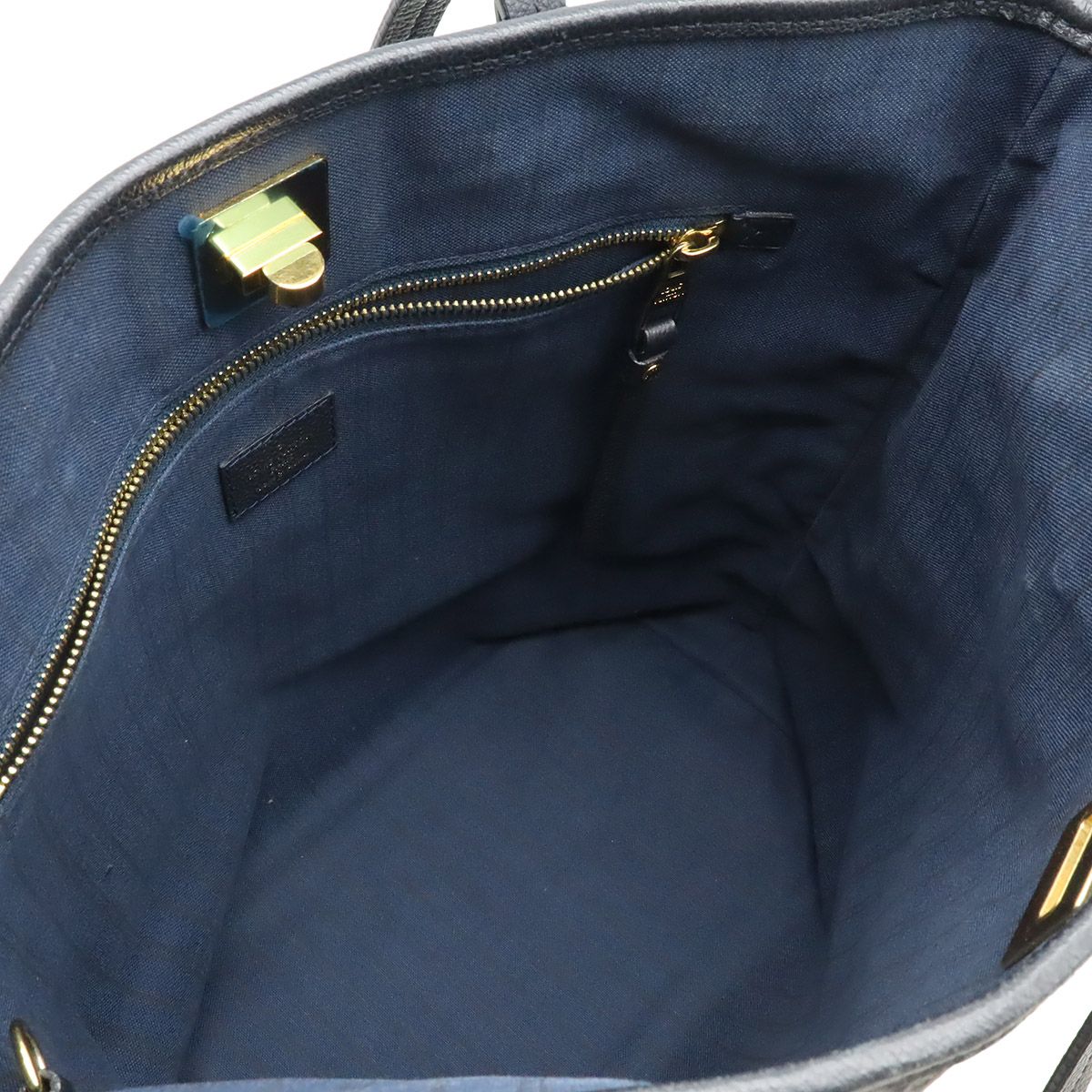 Louis Vuitton Monogram Empreinte Citadine PM Tote Shoulder Bag Infini Navy — view 6