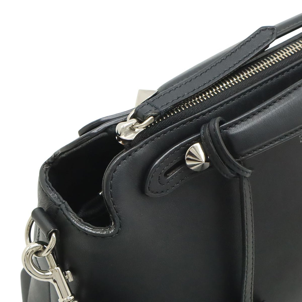 Fendi by the Way 2-Way Shoulder Bag Leather Black Silver — view 7