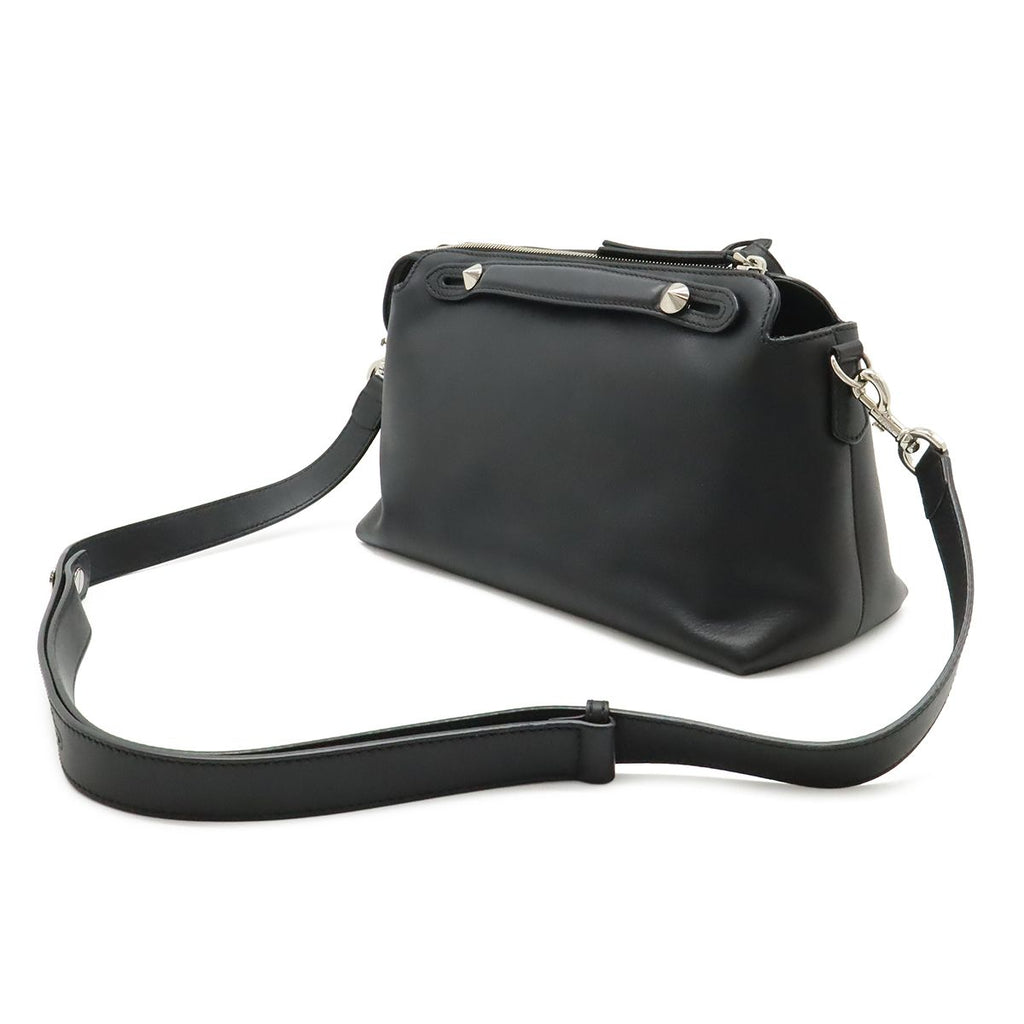 Fendi by the Way 2-Way Shoulder Bag Leather Black Silver — view 2