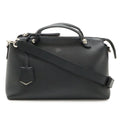 Fendi by the Way 2-Way Shoulder Bag Leather Black Silver