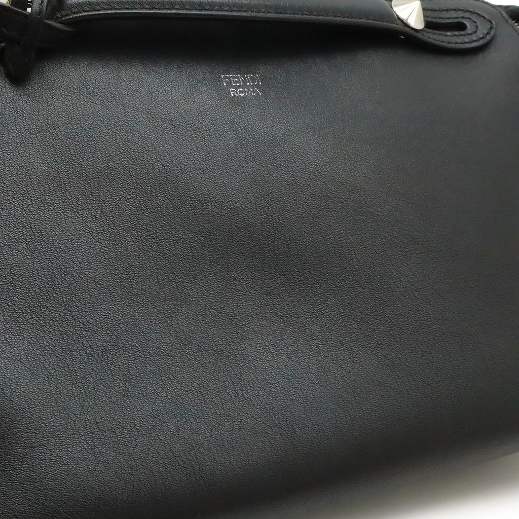 Fendi by the Way 2-Way Shoulder Bag Leather Black Silver — view 9