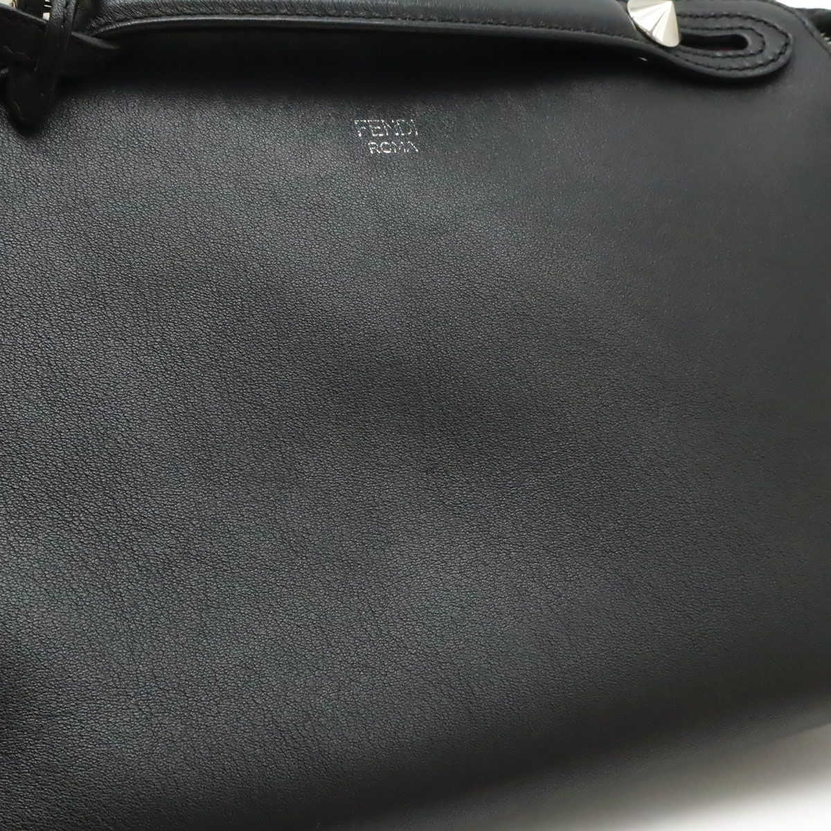 Fendi by the Way 2-Way Shoulder Bag Leather Black Silver — view 9