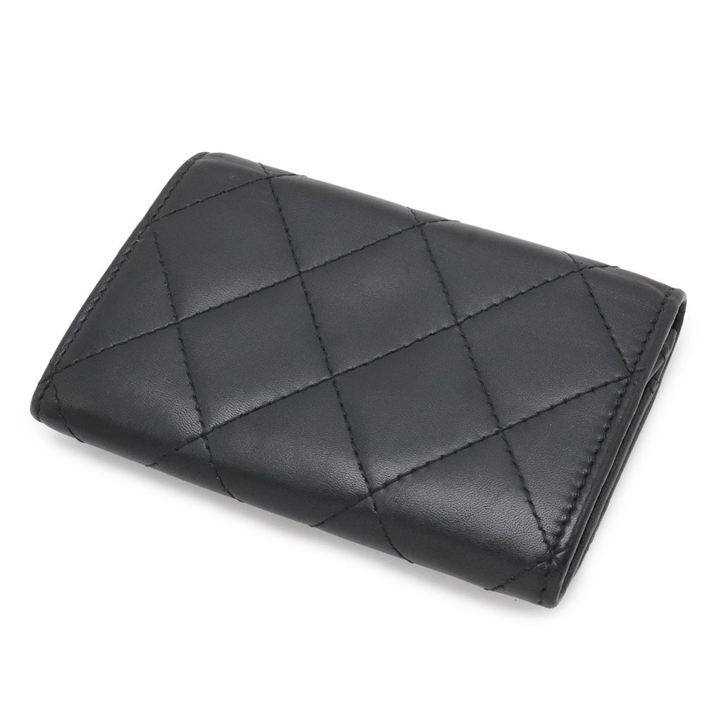 Chanel Cambon Line CC Logo Card Case Business Holder Calfskin Leather Enamel — view 2