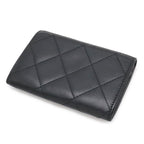 Chanel Cambon Line CC Logo Card Case Business Holder Calfskin Leather Enamel — view 2