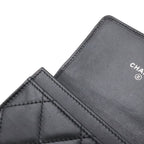 Chanel Cambon Line CC Logo Card Case Business Holder Calfskin Leather Enamel — view 9