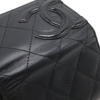 Chanel Cambon Line CC Logo Card Case Business Holder Calfskin Leather Enamel — view 6