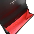 Chanel Cambon Line CC Logo Card Case Business Holder Calfskin Leather Enamel — view 7